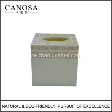 Chinesische Fluss Shell Tissue Box Cover für Star Hotels